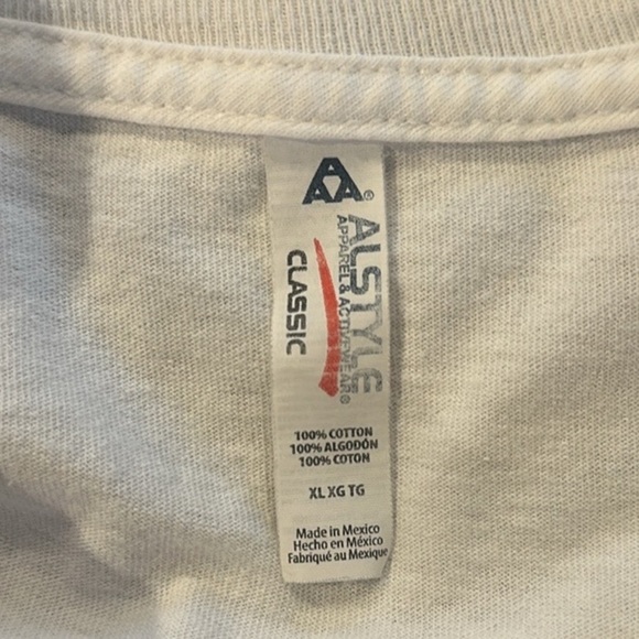 Vintage Short Sleeve Crewneck Tee Shirt Men XL Casual Streetwear - Picture 4 of 5